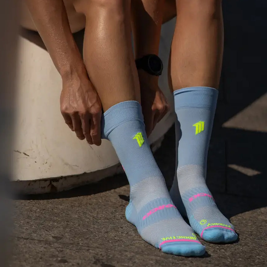Sporcks Girls Can Do Crew Running Sock  - Light Blue