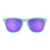 Goodr Electric Dinotopia Carnival Sunglasses - Teal/Purple