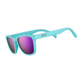Goodr Electric Dinotopia Carnival Sunglasses - Teal/Purple