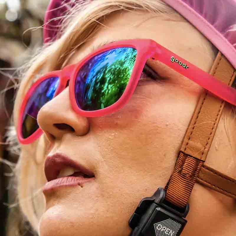 Goodr Flamingos On a Booze Cruise Sunglasses - Pink