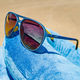 Goodr Frequent Skymall Shoppers Sunglasses - Blue/Yellow