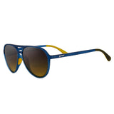 Goodr Frequent Skymall Shoppers Sunglasses - Blue/Yellow