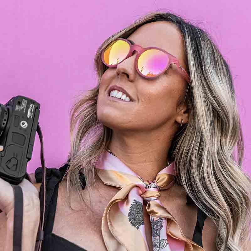 Goodr Influencers Pay Double Sunglasses - Pink