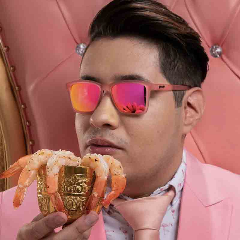 Goodr Shrimpin Ain't Easy Sunglasses - Pink