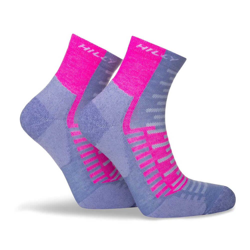 Hilly Active Anklet Women's Running Sock - Lilac/Pink