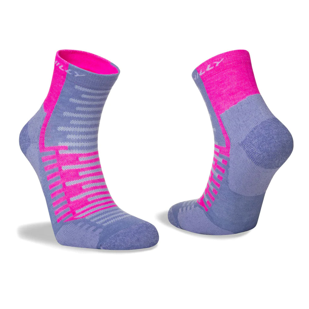 Hilly Active Anklet Women's Running Sock - Lilac/Pink