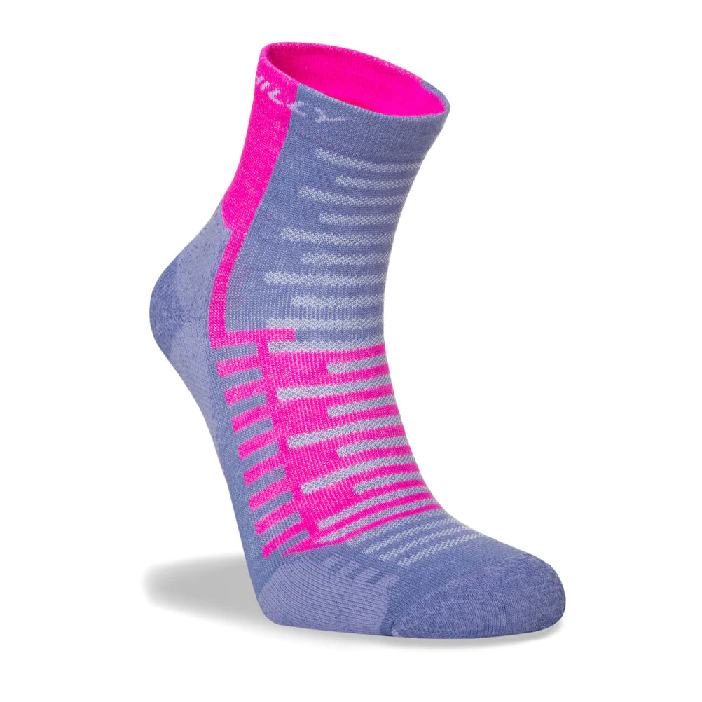 Hilly Active Anklet Women's Running Sock - Lilac/Pink