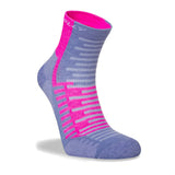 Hilly Active Anklet Women's Running Sock - Lilac/Pink