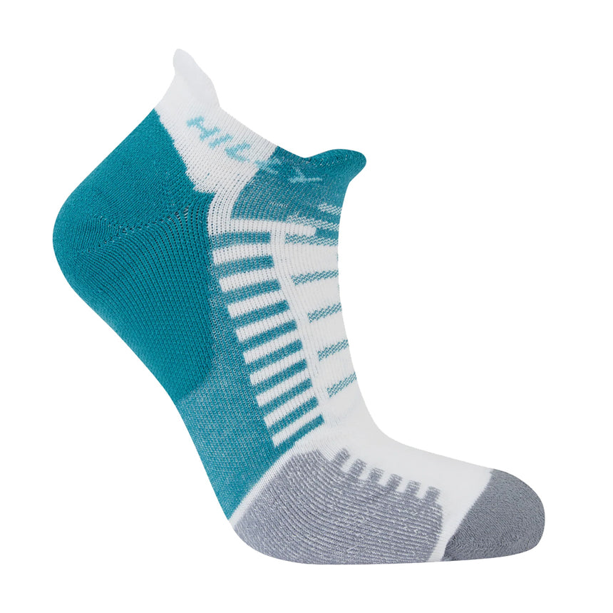 Hilly Active Socklet Running Sock - Teal/White