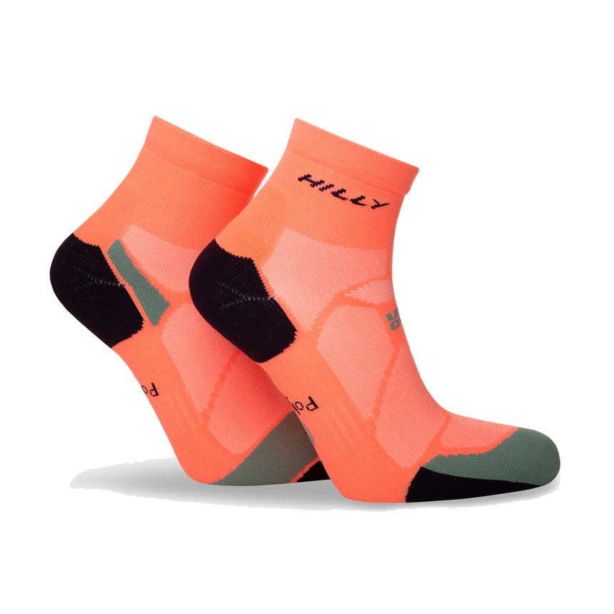 Hilly Marathon Fresh Anklet Women's Running Sock - Neon Candy/Sage