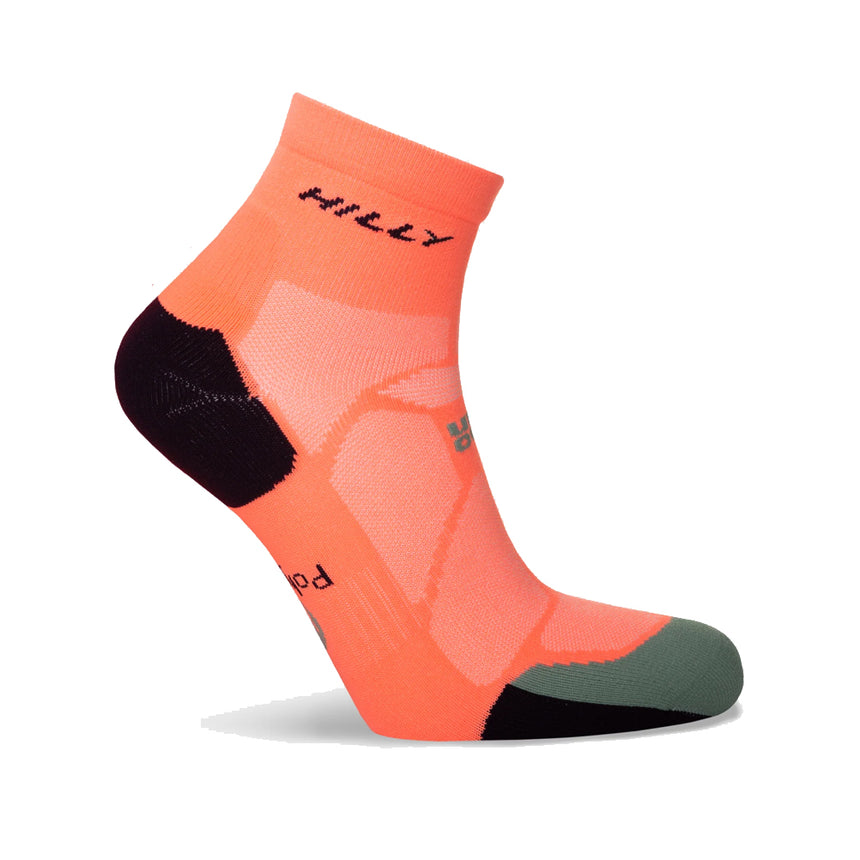 Hilly Marathon Fresh Anklet Women's Running Sock - Neon Candy/Sage
