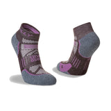 Hilly Supreme Max Cushioning Quarter Running Sock - Cocoa/Heather