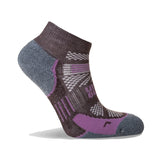 Hilly Supreme Max Cushioning Quarter Running Sock - Cocoa/Heather