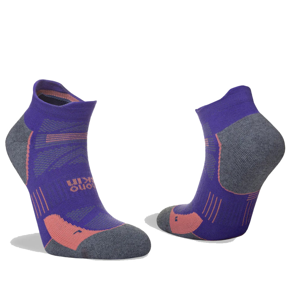Hilly Supreme Socklet Women's Running Sock - Plum/Grey Marl