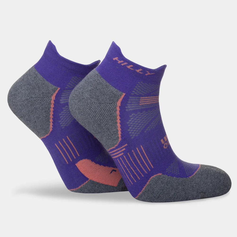 Hilly Supreme Socklet Women's Running Sock - Plum/Grey Marl