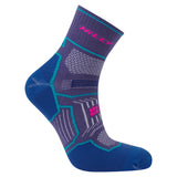 Hilly Twin Skin Anklet Running Sock - Grape/Blue