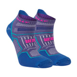 Hilly Twin Skin Socklet Running Sock - Grape/Blue