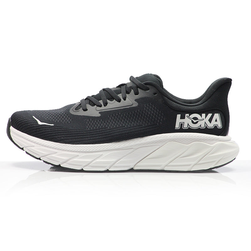 Hoka One One Arahi 7 Men's 2E Wide Fit Running Shoe - Black/White