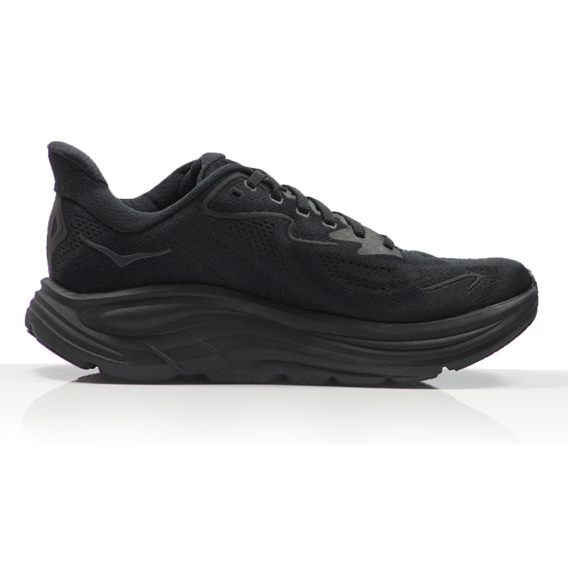 Hoka One One Clifton 10 2E Wide Fit Men's Running Shoe - Black/Black
