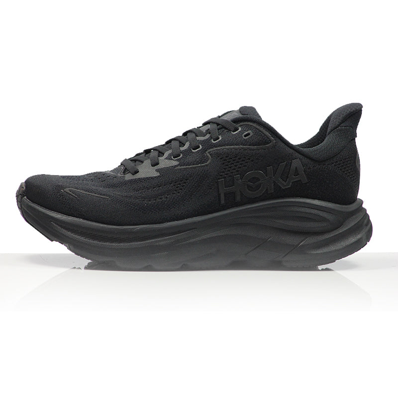 Hoka One One Clifton 10 2E Wide Fit Men's Running Shoe - Black/Black