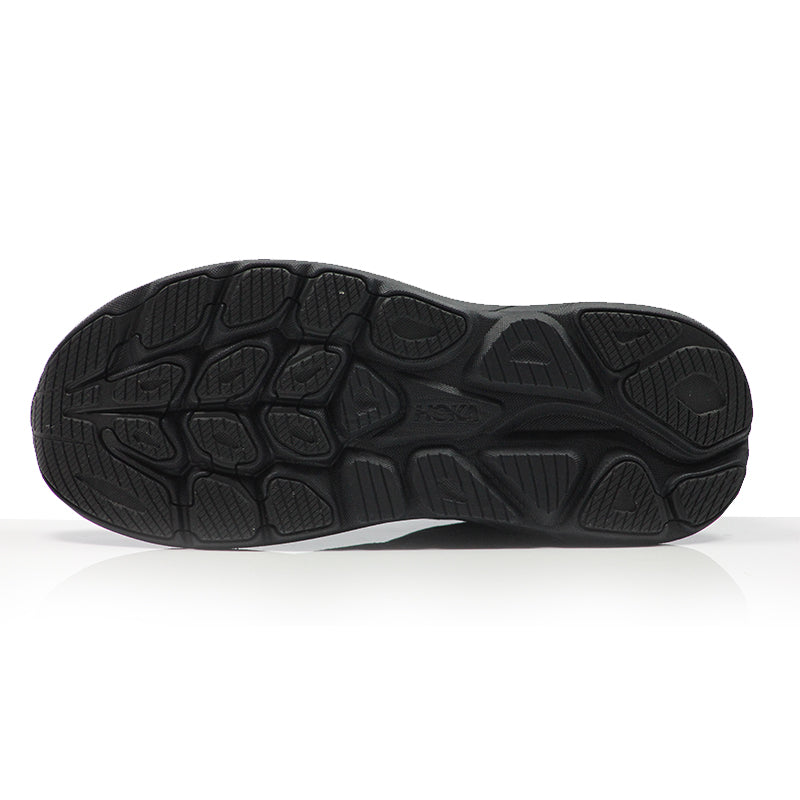 Hoka One One Clifton 10 2E Wide Fit Men's Running Shoe - Black/Black