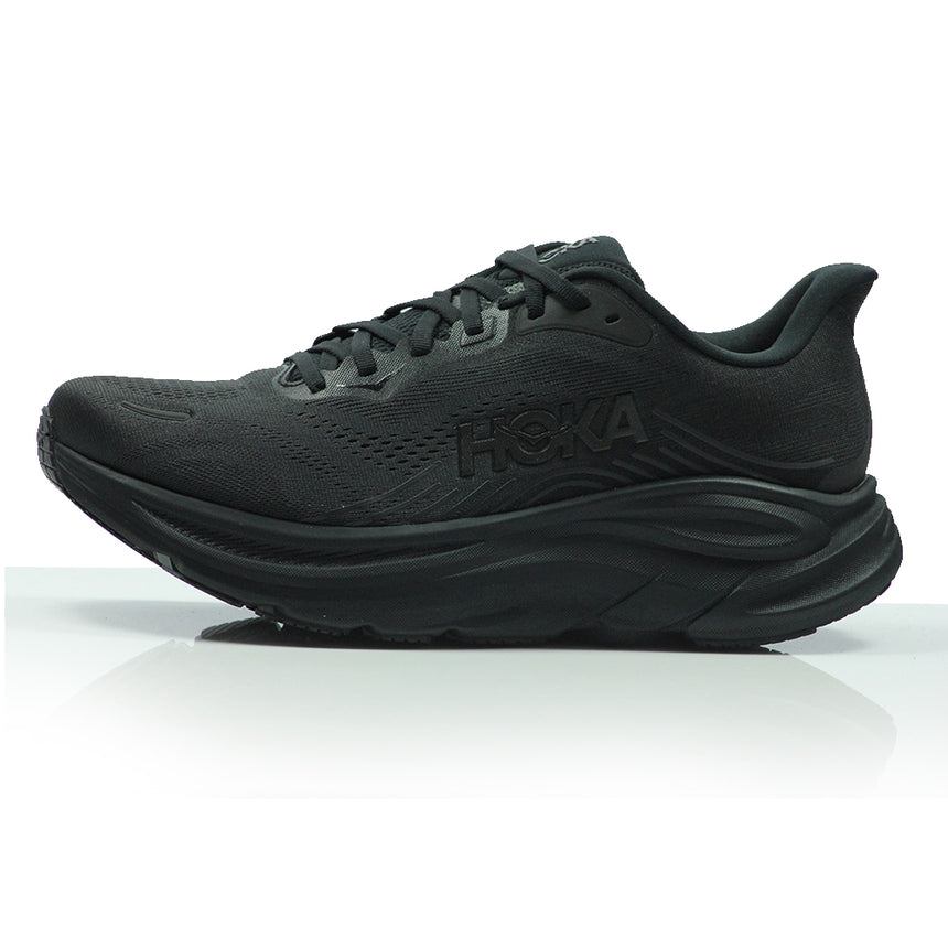 Hoka Clifton 11 Wide Fit Men's Running Shoe - Black/Black