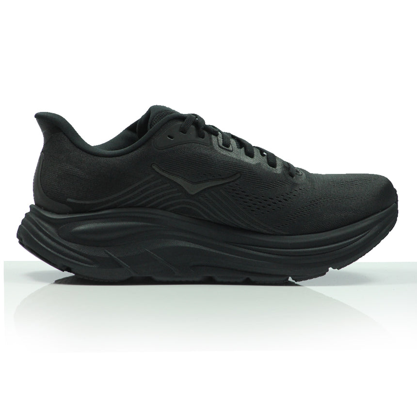 Hoka Clifton 11 Wide Fit Men's Running Shoe - Black/Black
