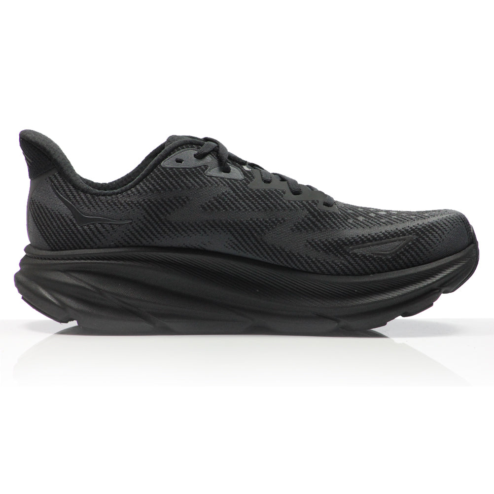 Hoka One One Clifton 9 Women's Running Shoe - Black/Black