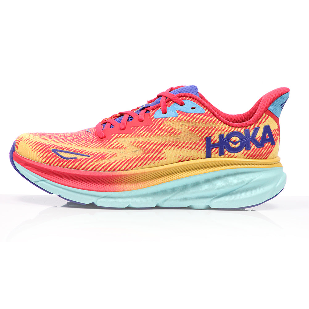 Hoka One One Clifton 9 Men's Running Shoe - Cerise/Cloudless