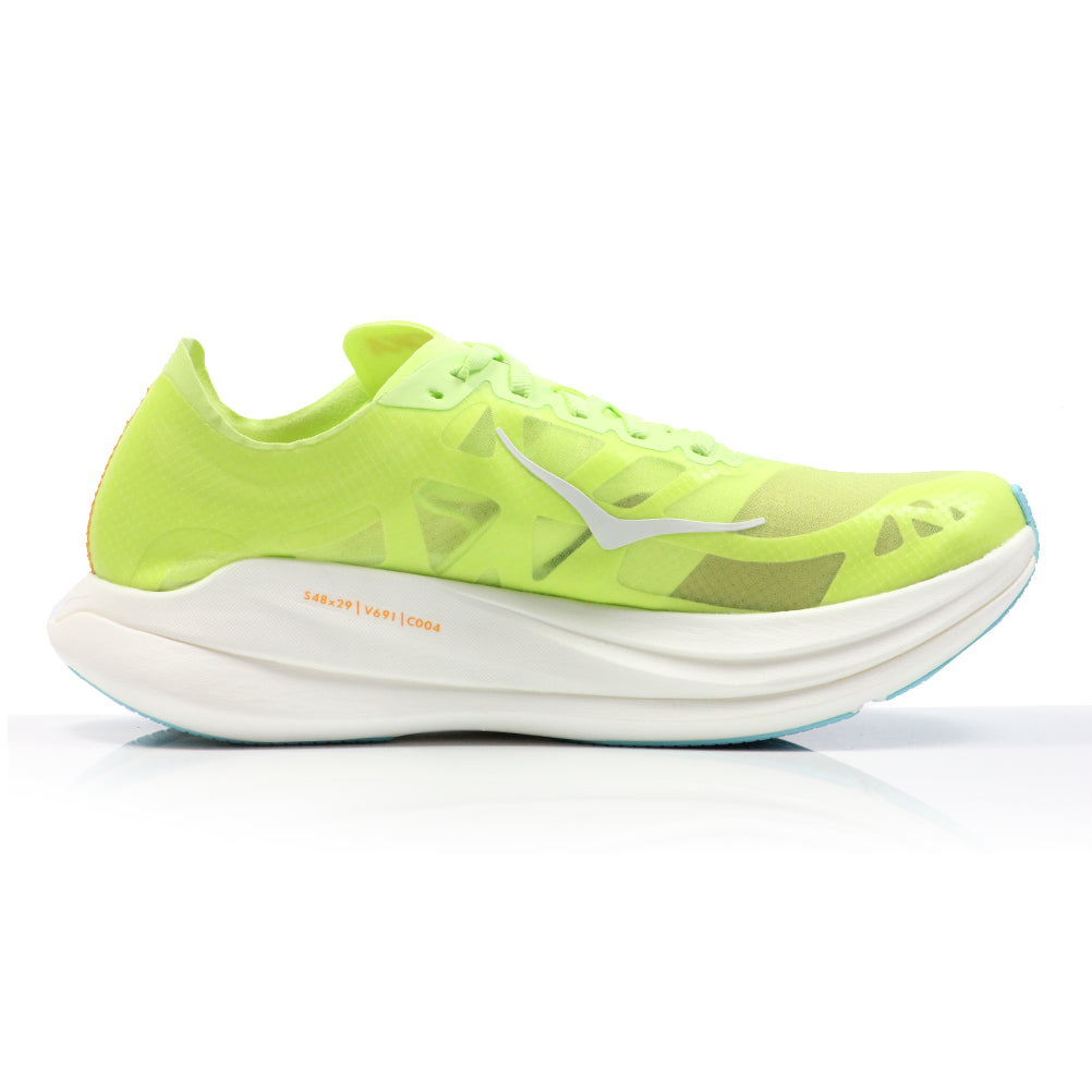 Hoka One One Rocket X 2 Unisex Running Shoe - Lettuce/Solar Flare