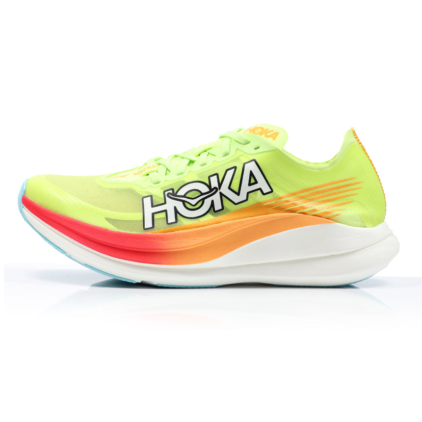 Hoka Rocket X 2 Unisex Running Shoe - Lettuce/Solar Flare
