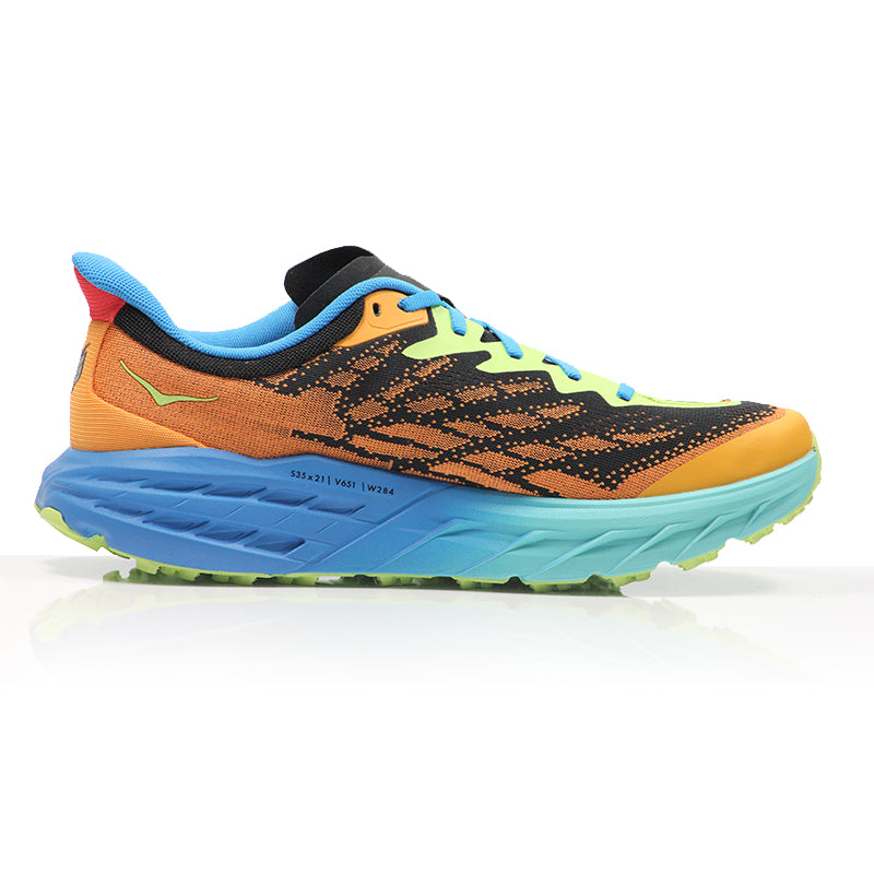 Hoka One One Speedgoat 5 Men's Trail Shoe - Solar Flare/Diva Blue
