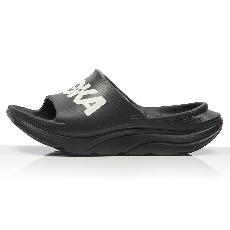 Hoka Ora Athletic Unisex Recovery Slide - Black/White