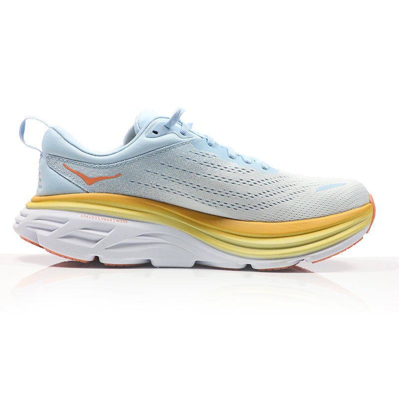 Hoka One One Bondi 8 Women's Wide Fit Running Shoe - Black/Black