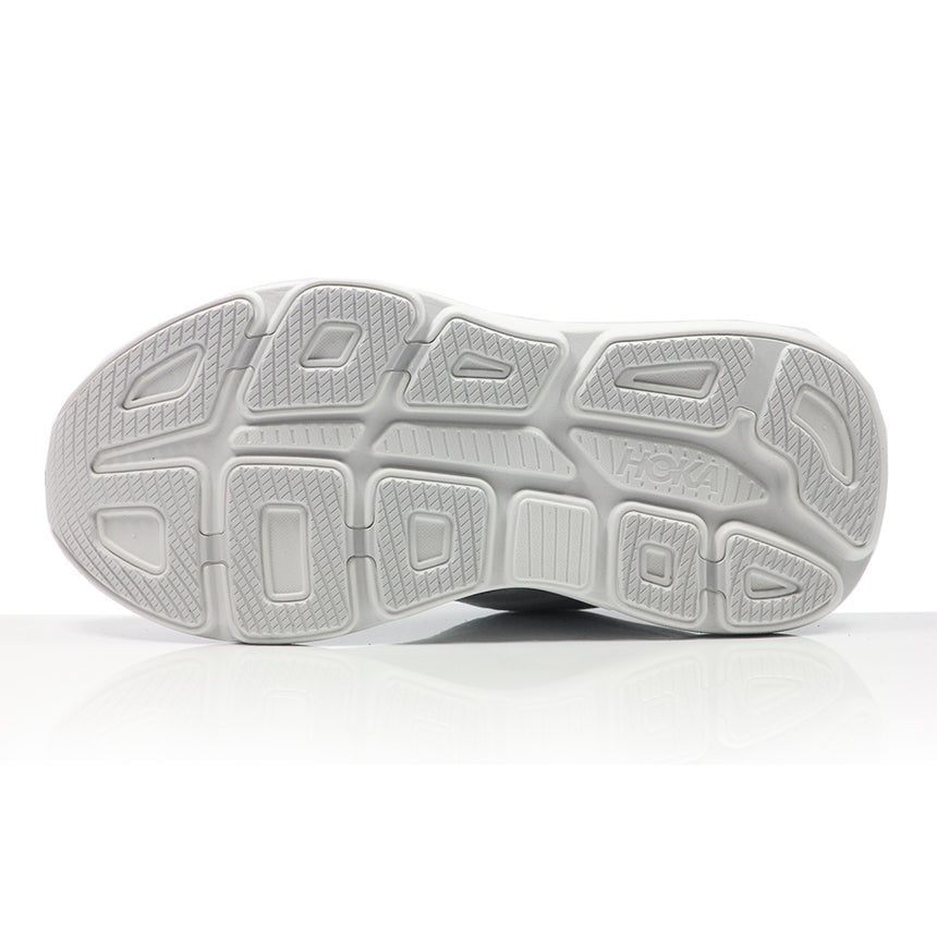 Hoka Bondi 9 Wide Fit Women's Running Shoe - Cosmic Grey/White