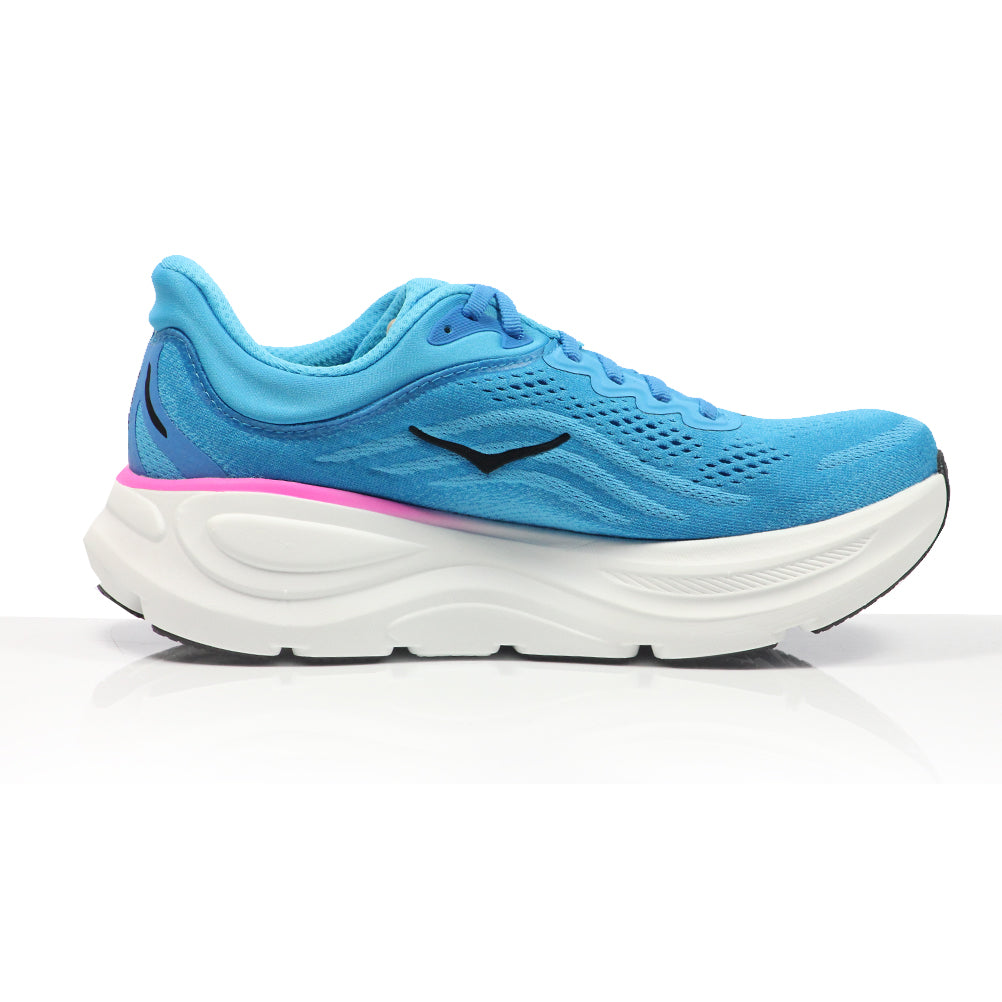 Hoka One One Bondi 9 Women's Running Shoe - Skyward Blue/Neon Fuchsia