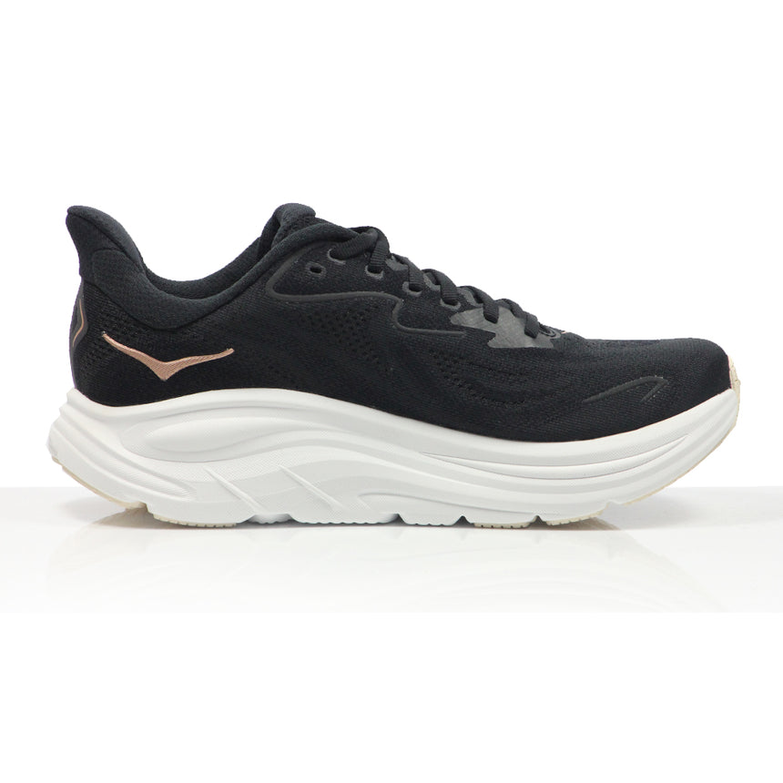 Hoka Clifton 10 Women's Running Shoe - Black/Rose Gold