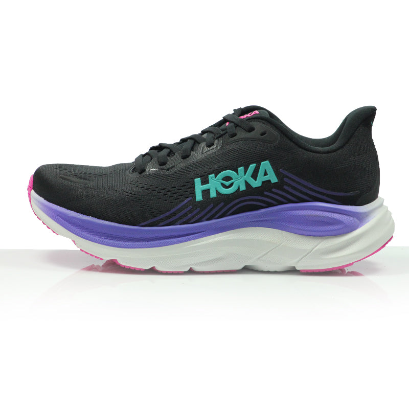Hoka Clifton 11 Women's Running Shoe - Black/Neon Nebula