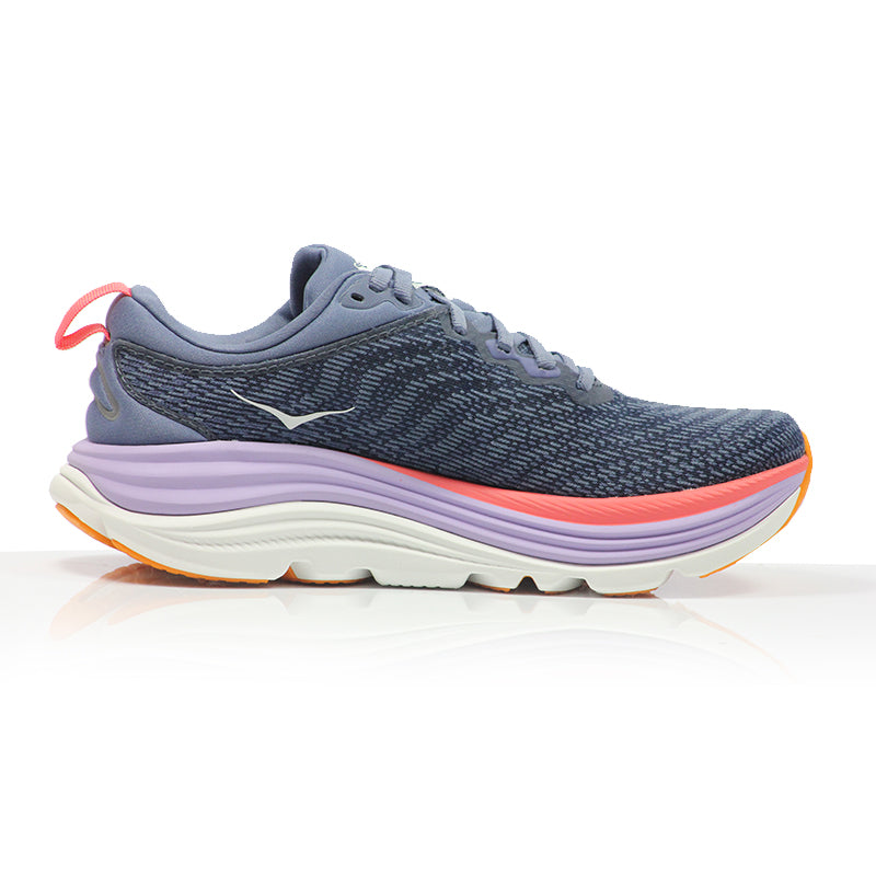 Hoka One One Gaviota 5 Women's Running Shoe - Anchor/Grapefruit