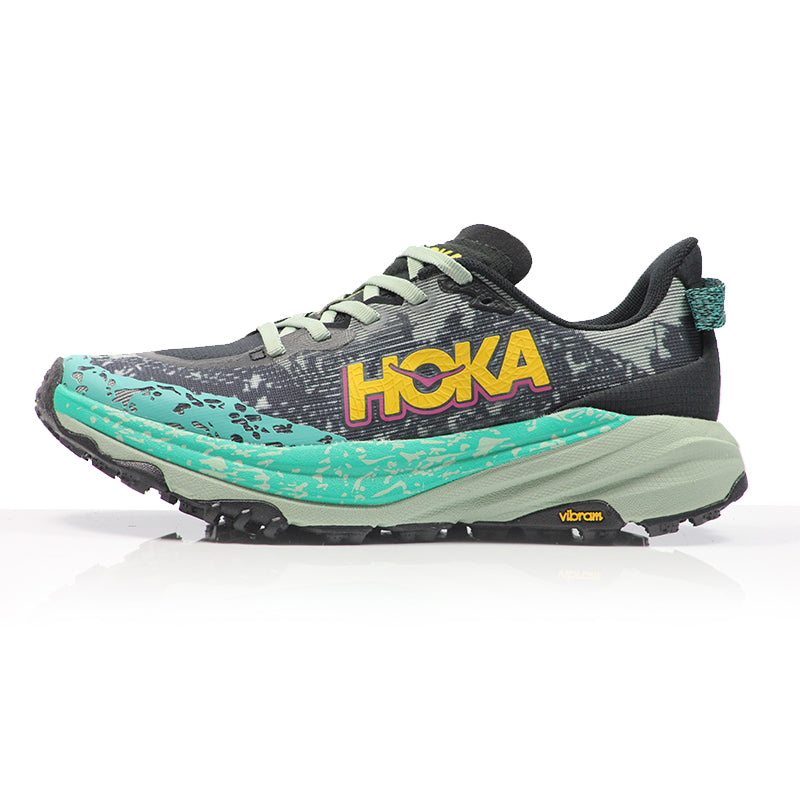 Hoka Speedgoat 6 Women's Trail Shoe - Black/Aloe Vera