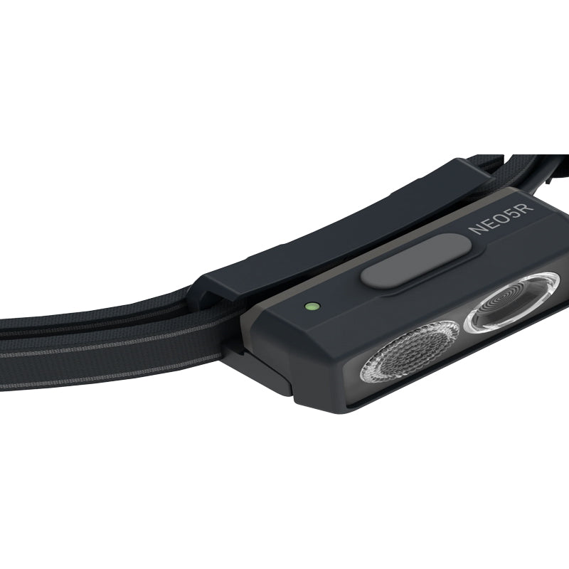 Ledlenser NEO5R With Chest Strap Head Torch - Grey/Black