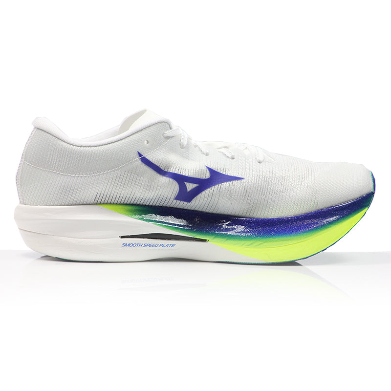 Mizuno Hyperwarp Elite Men's Running Shoe - White/Lightning Yellow/Hyper Blue
