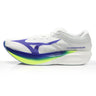 Mizuno Hyperwarp Elite Men's Running Shoe - White/Lightning Yellow/Hyper Blue