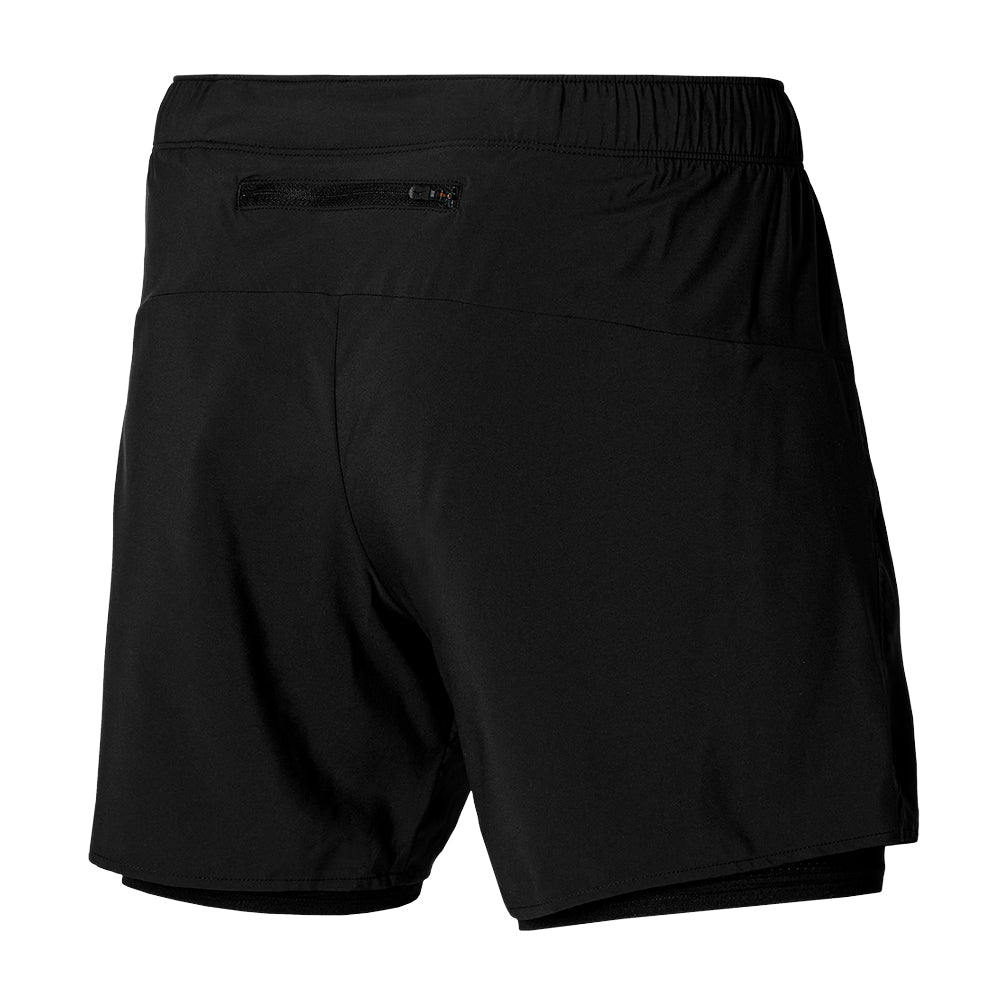 Mizuno Core 5.5inch 2in1 Men's Running Short - Black