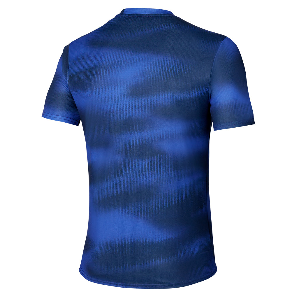 Mizuno Core Graphic Short Sleeve Men's Running Tee - Reflex Blue