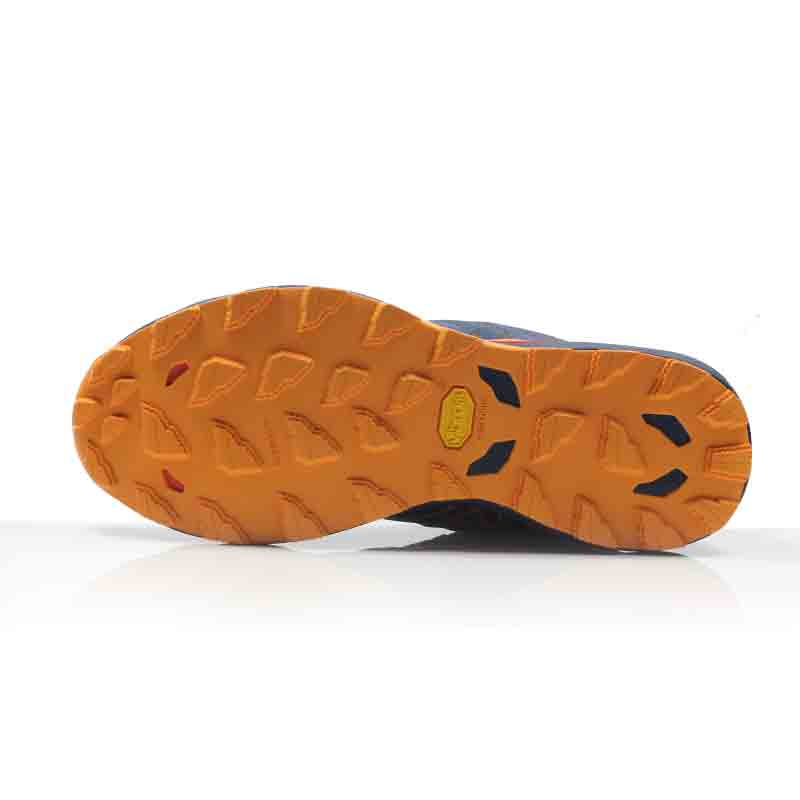 Mizuno Wave Daichi 8 Men's Trail Shoe - Estate Blue/Apricot/Spicy Orange