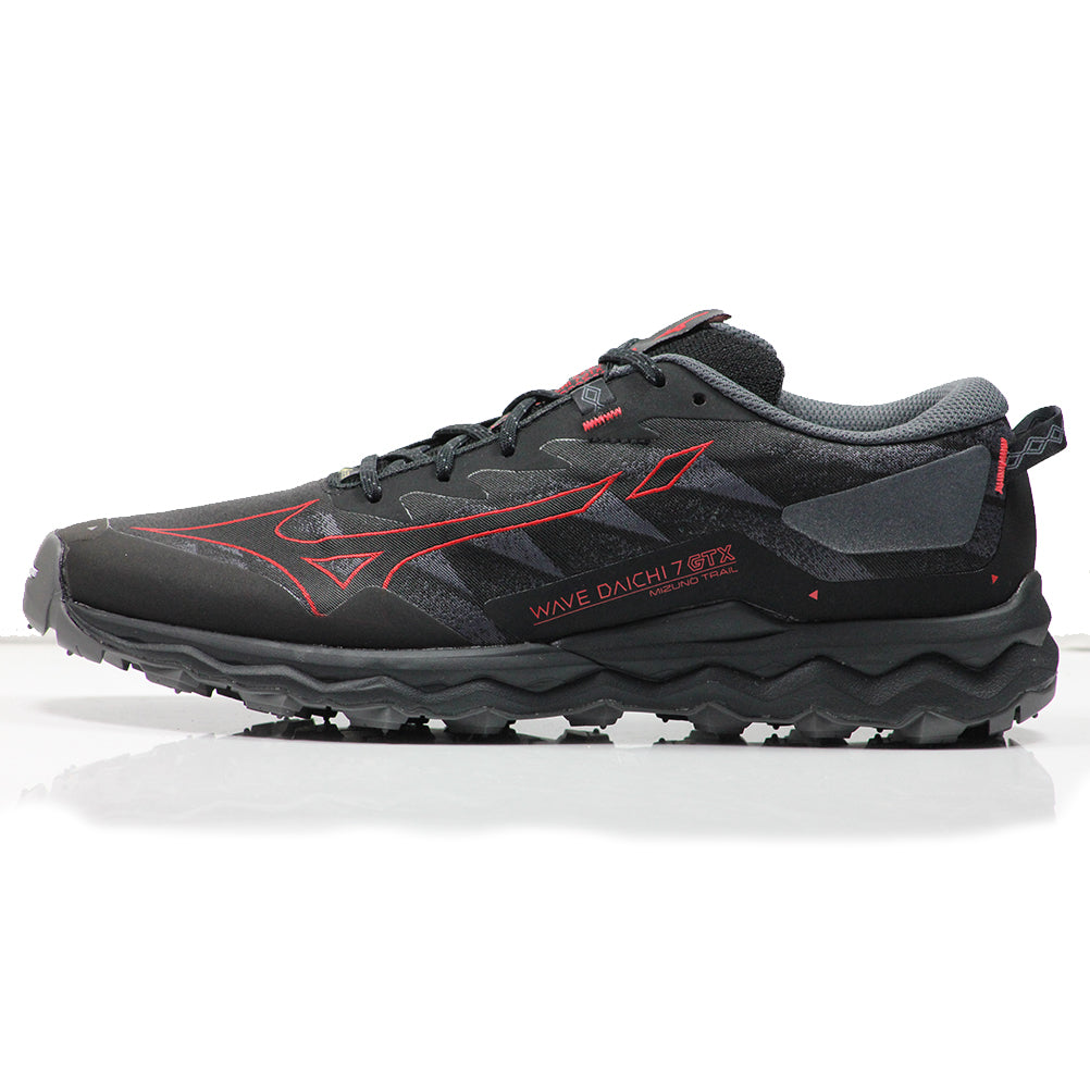 Mizuno Wave Daichi 7 Gore-Tex Men's Trail Shoe - Black/Bittersweet/Iron