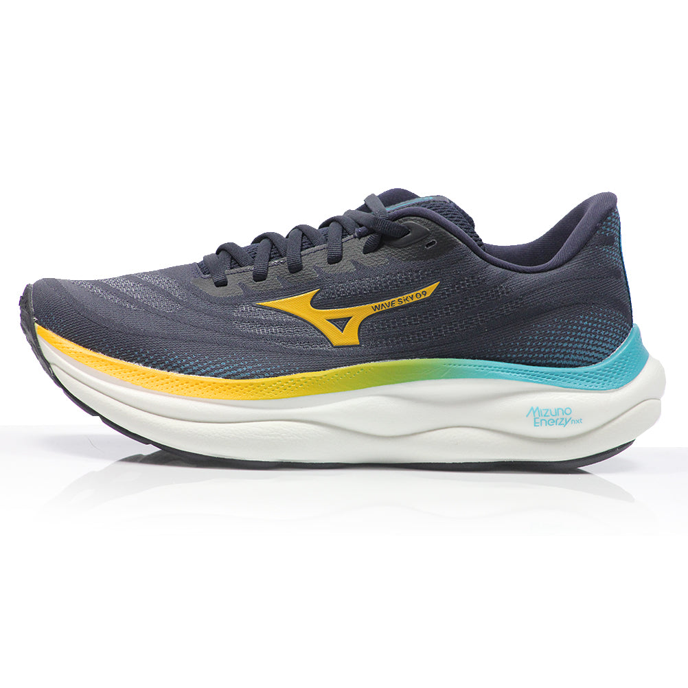 Mizuno Wave Sky 9 Men's Running Shoe - Baritone Blue/Citrus/Capri Breeze