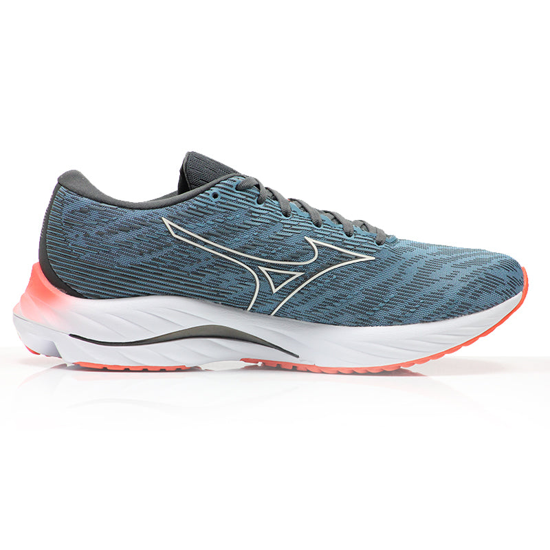 Mizuno Wave Rider 26 Men's Running Shoe - Provincial Blue/Nimbus Cloud/Soleil
