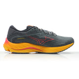 Mizuno Wave Rider 27 Men's Running Shoe - Turbulence/Cayenne/Citrus